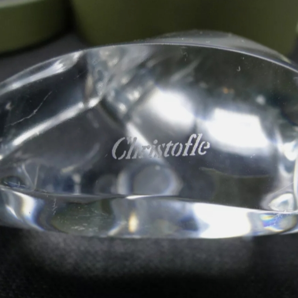Christofle Crystal Heart Paper Weight - Picture 5 of 7